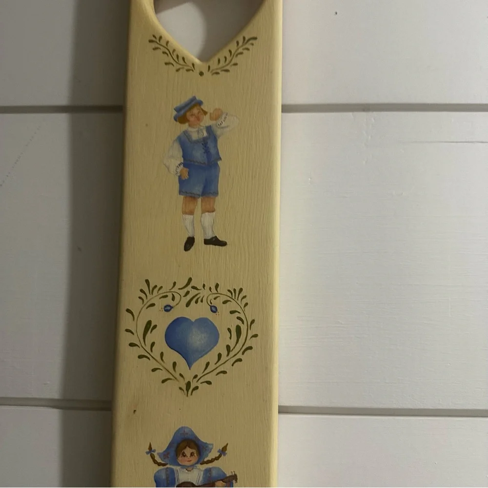 Vintage Handmade Primitive Wooden Wall Plaque English Country Farmhouse
